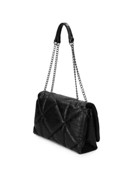 Τσάντα Love Moschino με απλικέ μαύρο