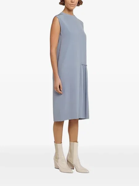 Rochie midi Ferragamo fără mâneci albastru