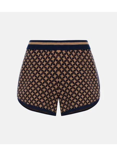 Pantaloni scurți The Upside din jacard maro