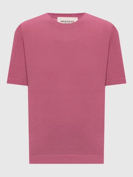 Шерстяной топ Max Mara Weekend розовый