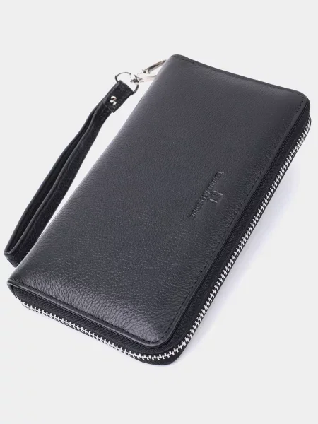 Кожаный клатч St Leather Accessories черный