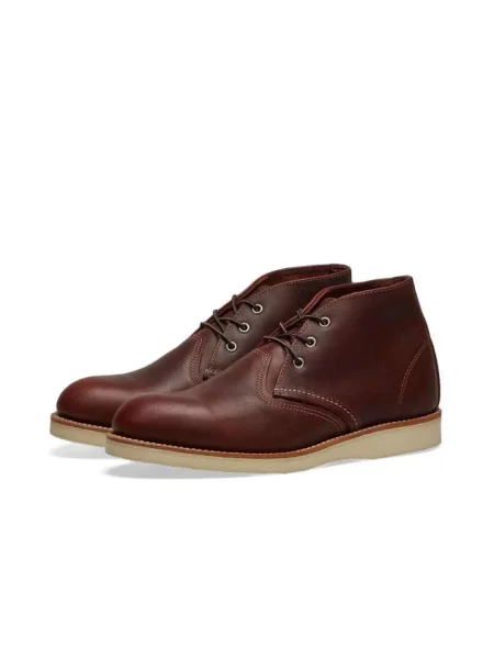 Botki Red Wing Shoes skórzane biznesowe czerwone