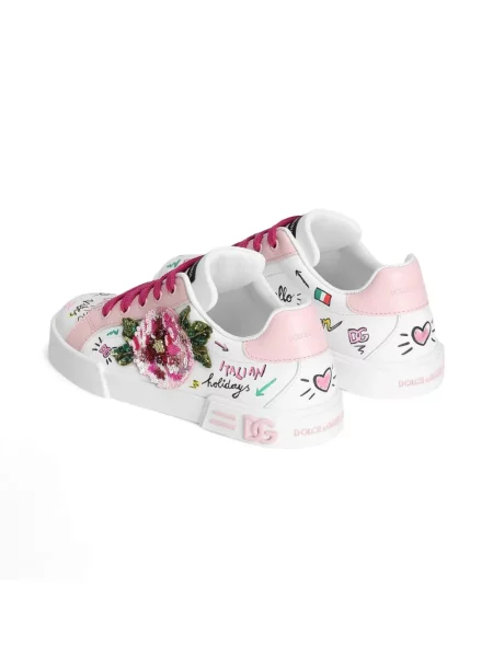 Dětské tenisky Dolce & Gabbana Portofino bílé