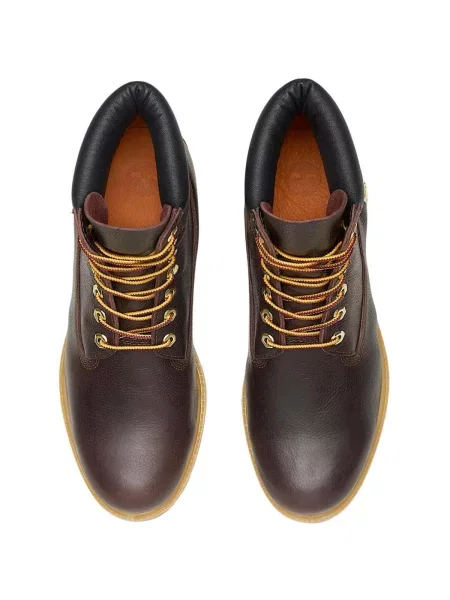 Šnurovacie čipkované vodotesný členkové topánky Timberland hnedá
