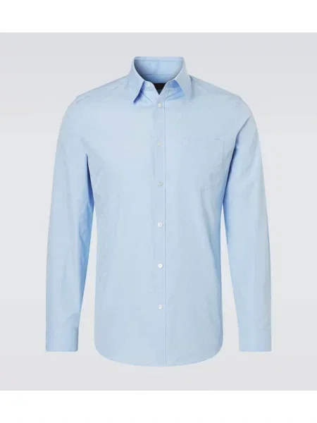 Cămașă Gucci din poplin albastru