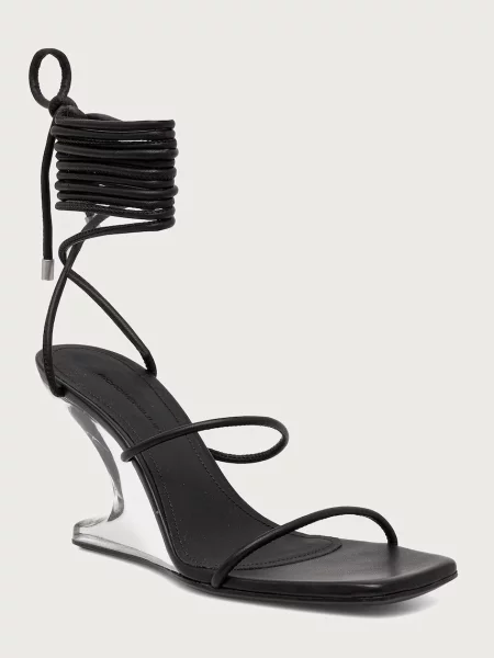 Rick Owens Lilies Cantilever 8 sandale wedges pentru femei din piele