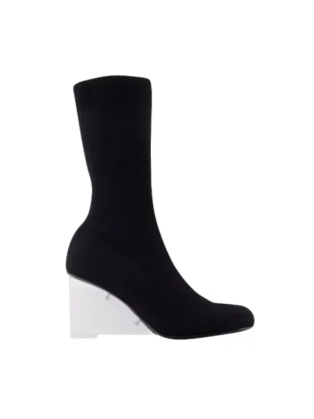 Kozaki Alexander Mcqueen wsuwane czarne