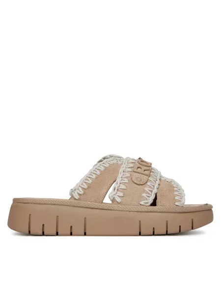 Шльопанці Roxy бежевий