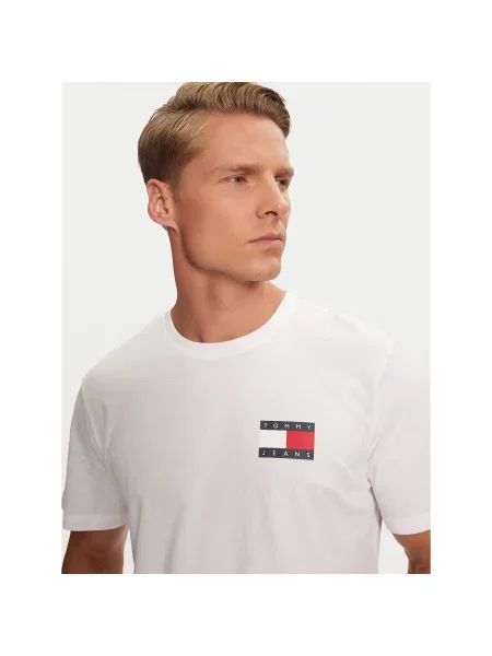 Tommy Jeans T-shirt Essential Flag Slim Fit bijela