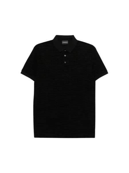 Koszulka polo Emporio Armani czarna