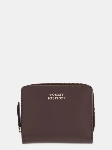 Кожен портфейл Tommy Hilfiger кафяво