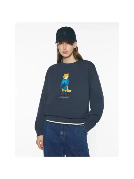 Bluza Maison Kitsune niebieska
