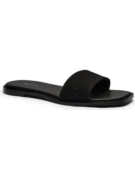 Papucs Calvin Klein Flat Slide He fekete