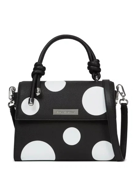 Geanta crossbody Karl Lagerfeld cu buline negru