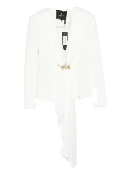 Kurtka Babylone Paris drapowana biała