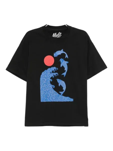 Tricou Melt cu imagine negru