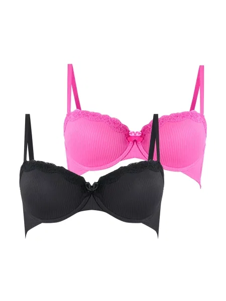 Hunkemöller Sutien Lola mov orhidee negru