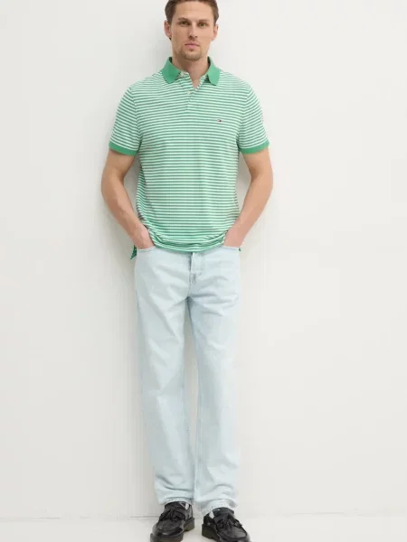 Polo majica Tommy Hilfiger zelena