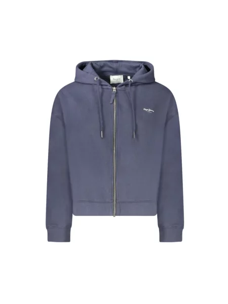 Bluza z kapturem Pepe Jeans niebieska