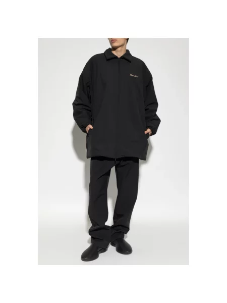 Lniana kurtka Fear Of God retro czarna