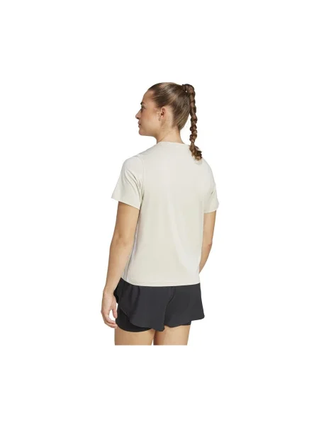 Antrenament tricou Adidas cu dungi alb