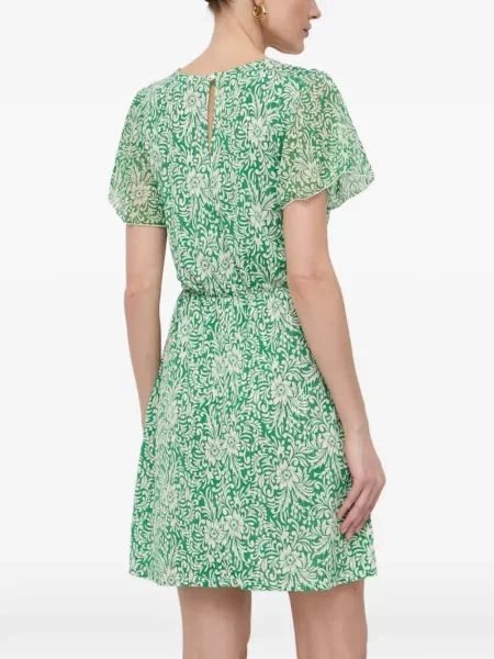 Rochie mini Morgan cu model floral cu imagine verde