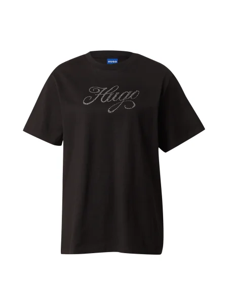 HUGO Tricou Vintage Tee negru