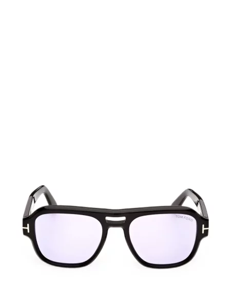 Ochelari de soare Tom Ford Eyewear cu imprimeu geometric negru