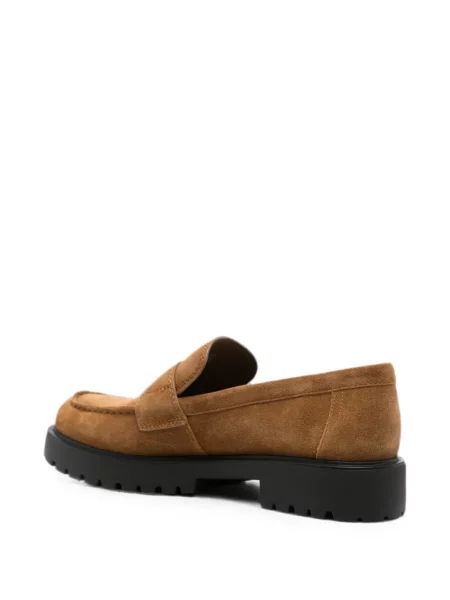 Pantofi loafer Tory Burch chunky cu autograf maro