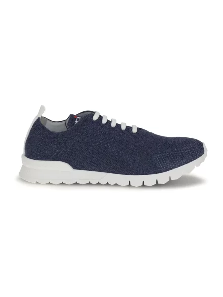 Sneakersy Kiton skórzane niebieskie