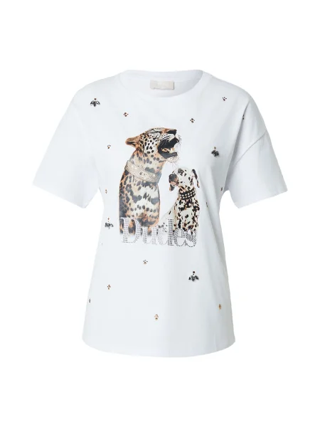 Liu Jo Tricou maro mokka alb