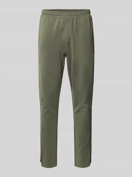 Spodnie dresowe o kroju regular fit z szybkoschnącego materiału model „HICON ACTIVE” Boss Green