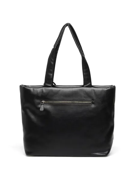 Geantă shopper Guess cu autograf negru
