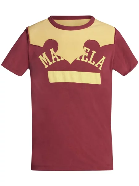 Tricou Maison Margiela zdrențuiți roșu