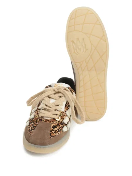 Sneakerși Amiri cu imagine cu model leopard maro