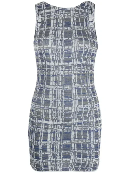 Pletené šaty bez rukávů Vitelli bez rukávů modré