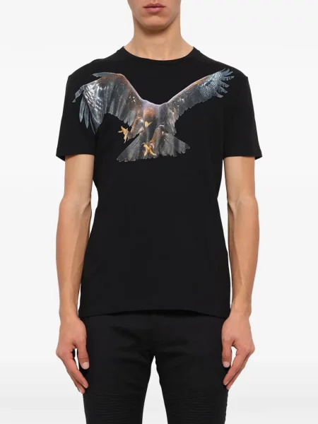 Tricou Neil Barrett cu imagine negru