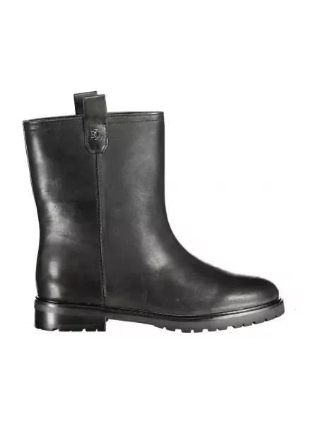 Botki Ralph Lauren skórzane wsuwane czarne