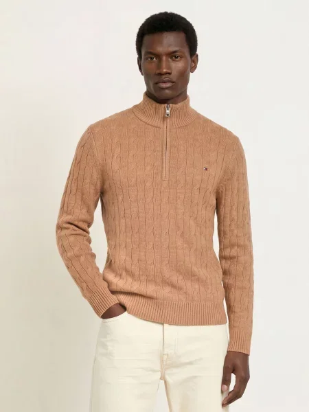 Tommy Hilfiger Svetr Troyer velbloudí