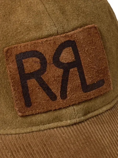 Șapcă Ralph Lauren Rrl din piele de căprioară