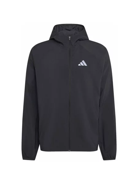 Geacă Adidas alergare negru