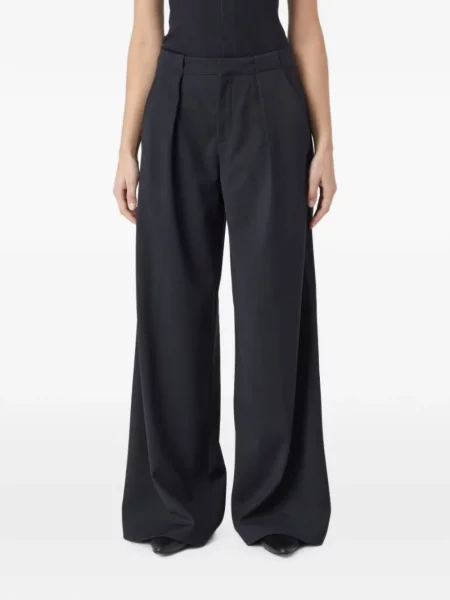 Pantaloni Closed din țesătură twill negru