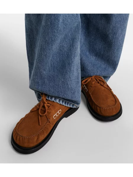 Loaferke Jw Anderson iz semiša z volani rjava