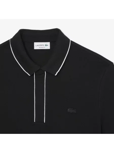 Lacoste Organiczna Koszulka Polo Paryż Regular Fit czarna