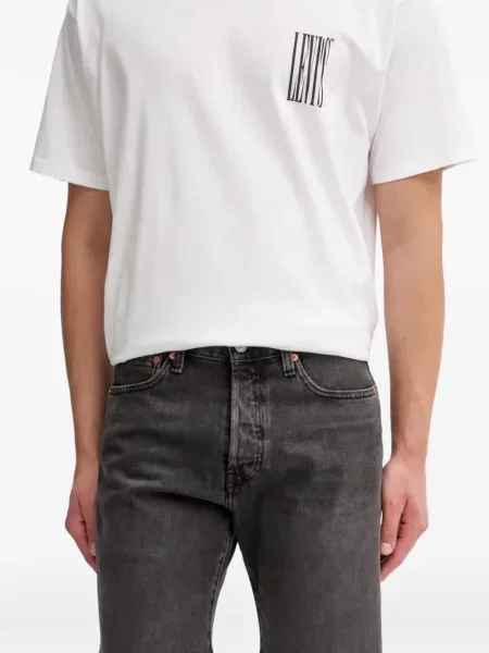 Scurt reversibil tricou Levi's® cu imagine negru