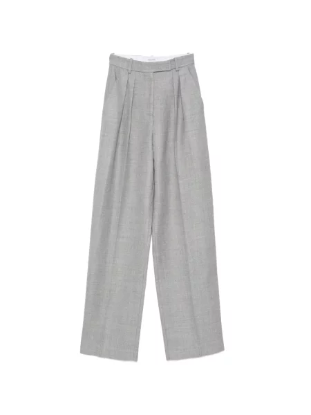 Pantaloni Alex Perry plisate gri