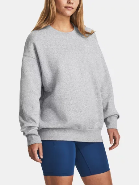 Dámska mikina Under Armour Icon Fleece Crew mod grey light heather/white sivá