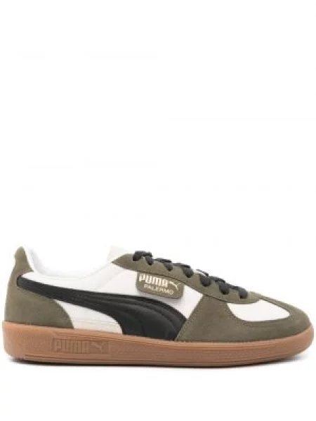 Sneakerși Puma Suede din piele verde