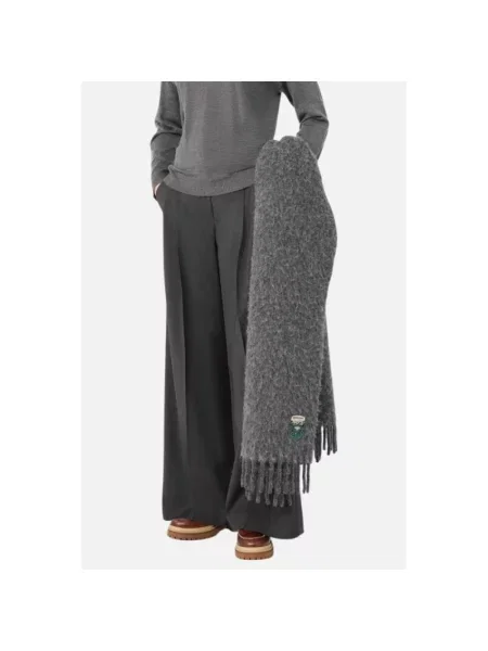 Spodnie Weekend Max Mara wełniane szare