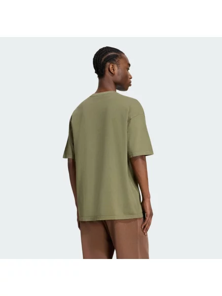TRIČKO TREFOIL ESSENTIALS WASHED LOOSE DROPPED SHOULDER olivový